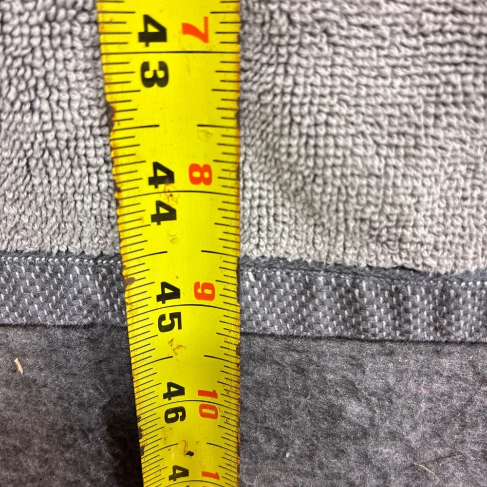 Lacoste Beach Towel Large‎ Gray Vintage Faded Striped Logo Travel Distressed
